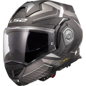 Resim Ls2 Advant x Karbon Horızon Mat Gümüş-Gri Kask 