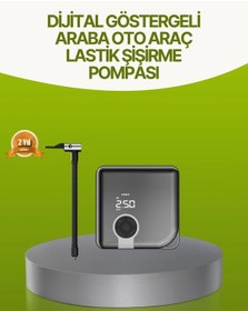 Resim Bfs Dijital Ekranlı Taşınabilir Akıllı Araç Hava Kompresörü 