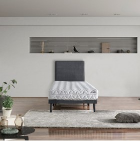 Resim Niron Yatak Niron Pocket 90x190 Cm Tek Kişilik Yatak Katlanır Baza Başlık Takımı - Katlanır Baza, Başlık Ve Yata 