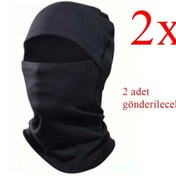 Resim Eso 2 Adet Kar Maskesi Rüzgar Geçirmez Termal Kumaş Standart Beden Soğuğa Dayanıklı 