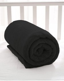 Resim Bundeba Nomi Bebek Battaniyesi Siyah Yeni Doğan Bebek Beşik Puset Kundak Peluş Battaniye 100x120 Cm 