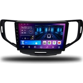 Resim Caros Honda Accord 2013-2017 Uyumlu Android Multimedya 4gb Ram 64gb Hafıza 9" 