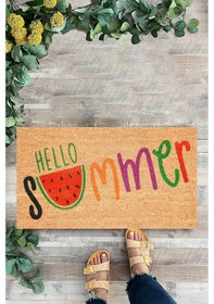 Resim Hello Summer, Kapı Önü Paspası, Dijital Baskı 