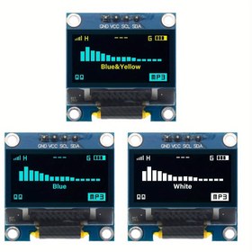 Resim 1 adet/3 adet 2.44 cm OLED I2C IIC Ekran Modülü 128x64 Piksel SSD1306 Mini Kendinden Aydınlatmalı OLED Ekran Kartı Arduino Raspberry Pi için 