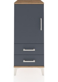 Resim Hyperion Komodin 2 Raflı 2 Çekmeceli Tek Kapaklı 44x44x106 Ça... Çam 