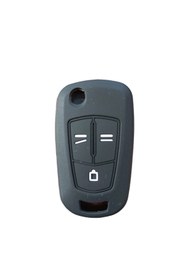 Resim Genel Markalar Opel Astra Insignia Corsa Sustalı Anahtar Uyumlu Silikon Oto Anahtar Kumanda Kabı Kılıf Siyah 