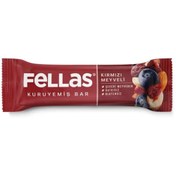 Resim FELLAS Kırmızı Meyveli Kuruyemiş Bar 30g 