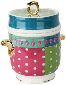 Resim Lucky Art Estelle Bone Kulplu Kavanoz 16 cm 