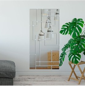 Resim Geometrik Labirent Dekoratif Akrilik Ayna Şeffaf 