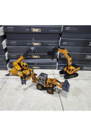 Resim Ailenizin Oyuncakçısı Super 3'LU İŞ MAKİNELERİ VİNÇ KEPÇE BULDOZER 