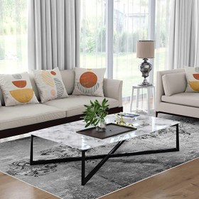 Resim Monnhein Yıkanabilir Halı ve Yolluk - Kaymaz Tabanlı Salon Halısı, Mutfak Halısı, Modern Dijital Baskı Tasarım (0241) 