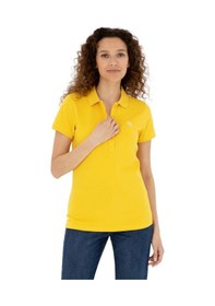 Resim U.S. Polo Assn. Kadın Basic Polo Yaka Tişört Safran 