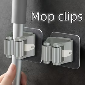 Resim 3'lü Duvara Monte Mop ve Süpürge Tutucu Klipsler - Mutfak, Banyo ve Bahçe Araçları için Ayarlanabilir Plastik Depolama Düzenleyici - Yer Tasarruflu Temizlik Aksesuarları, Diğer Ev Temizlik Araçları & Aksesuarları 