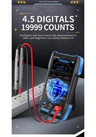 Resim Fnırsı 2c53t Yükseltilmiş Versiyon Üçü Bir Arada Osiloskop, Çift Kanal 20000 Sayım 2c53t Standart 1 10x Prob İle 