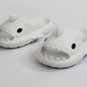 Resim Celira HS00 Köpekbalığı Beyaz Unisex Tam Ortopedik Terlik Shark Slides NSLW0097 