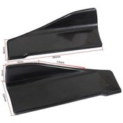 Resim Karbon Fiber Araba Yan Etek Tampon Çubukları Difüzör Araba Köşe Tampon Koruyucuları Çizik Koruyucu Araba 