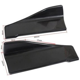 Resim Karbon Fiber Araba Yan Etek Tampon Çubukları Difüzör Araba Köşe Tampon Koruyucuları Çizik Koruyucu Araba 