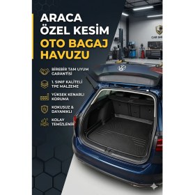 Resim Solveks Volvo XC90 Plug-In 2024+ Model Uyumlu Araca Özel Kesim 4d Bagaj Havuzu Tam Koruma 