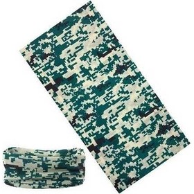 Resim Fastbuy Çok Fonksiyonlu Bebek Bandana - Kamuflaj Desenli Sihirli Yüz Eşarpan Mavi Çocuk Kız Mavi 