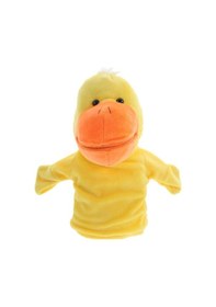 Resim 2 Li Fil Ve Ördek Peluş El Kuklası Seti Ağzı Hareket Eden Eğitici Kuklalar Çok Renkli 