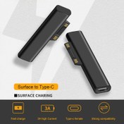 Resim Surface Pro 3/4/5/6 için Hızlı Şarj USB-C PD Adaptörü - Manyetik Dönüştürücü ile PTC Koruma, 15V Çıkış, Kompakt ve Taşınabilir Tasarım, 3A Yüksek Akım, Tip-C Dişi Uyumluluğu 
