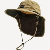 Resim Erkekler ve Kadınlar için Güneş Korumalı Kova Boyunlu Gaiter Şapka - Nefes Alabilen File Arka, Ayarlanabilir İplik, 4 Renk (Siyah/Beyaz/Beyaz/Deniz) - Yaz Açı Hava Balıkçılık Yürüyüş Rahat Giyim, Balıkçılık Şapkası 