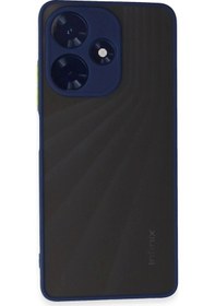 Resim İnfinix Hot 30 4g Kılıf Montreal Silikon Kapak - Lacivert Çok Renkli 