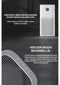 Resim Smart Air Purifier Pro Plus Akıllı Hava Temizleyici Beyaz 