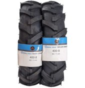 Resim Çapa Makinesi Lastiği 400-8 Traktör Desen Çift Takım 