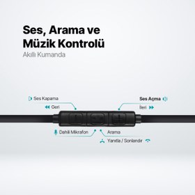 Resim Ttec Pop 2 USB-C Stereo Mikrofonlu Kulakiçi Kulaklık 