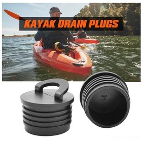 Resim Geeroyoo Kano Ve Kayaklar İçin Dayanıklı Kauçuk Su Tahliye Tapası, 4 Adet - Su Sızdırmazlık Ve Güvenlik Sağlar 