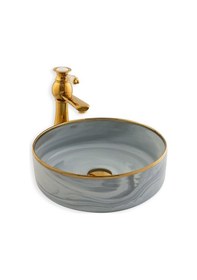 Resim Eva Banyo Lena E-7026 Tezgah Üstü Porselen Lavabo 