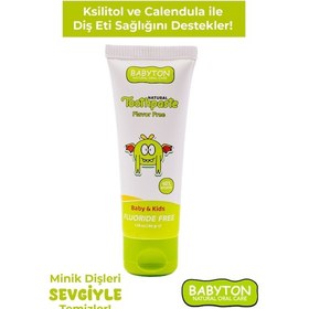 Resim Babyton Doğal Aromasız Diş Macunu Florürsüz 50 G 