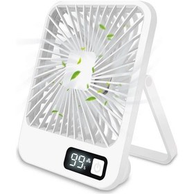 Resim 5 Hızlı Güçlü Hava Akışlı Masa Vantilatörü P Beyaz, 