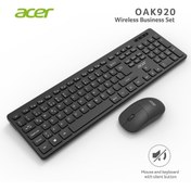 Resim ACER OAK920 SESSİZ TUŞLU Q TÜRKÇE KABLOSUZ KLAVYE & MOUSE SET SMART TV UYUMLU SLIM 