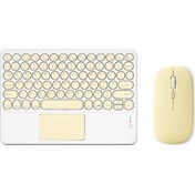 Resim Samdoo Bt3.0 Kablosuz Şarj Edilebilir Ergonomik Klavye Seti - Android/ios/windows Uyumlu Diğer 