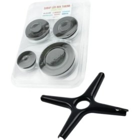 Resim MFS Silverline / Simfer / simton Marka Ocaklar ile Uyumlu Ankastre Set Üstü Ocak Bek Takımı ve Cezve Aparatı 