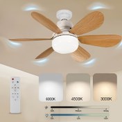 Resim 52.07cm Modern Tavan Vantilatörü Işıklı ve Uzaktan Kumandalı - Yatak Odası, Oturma Odası, Mutfak, Garaj, Veranda için Sessiz Fan Kanatları Dimlenebilir Kristal LED, Enerji Tasarruflu Fan Işık Kombinasyonu, Tavan Vantilatörü Aydınlatma Aparatı, Veranda Vantilatörü, Çağdaş Aydınlatma, Ev Dekorasyonu 