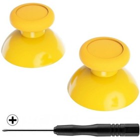 Resim Ns Switch Pro Denetleyici İçin Phillips Tornavidalı Yellow-extremerate Çift Renkli Joystick Thumbsticks Analog 