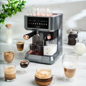 Resim Karaca Mycaffe Barista S10 Entegre Süt Hazneli Otomatik Espresso Latte ve Cappuccino Mak. Copper 
