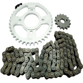 Resim Asya Asya 125 Cg Ön-Arka Dişli Zincir Set Tel Jant 428 100L 38-15 