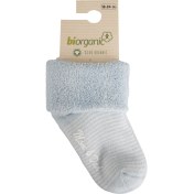 Resim Bibaby Biorganic Mom And Dad Kaymaz Çorap 68354 Mavi 