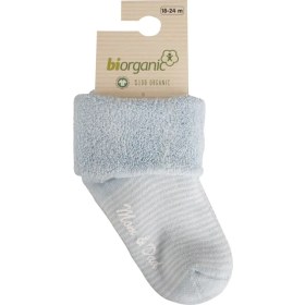 Resim Bibaby Biorganic Mom And Dad Kaymaz Çorap 68354 Mavi 