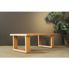 Resim Neiwel Nain Doğal Ahşap Ofis Sehpa-70-120 Açık Ceviz 