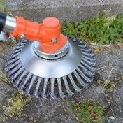 Resim Çelik Tel Tekerlekli Yabani Otlar Fırçası Kesme Başlığı | Bahçe ve Dış Mekan Kullanımı için Dayanıklı Metal Çim Biçme Makinesi Ot Trimleyici Ek Parça | Verimli Yabani Otları Temizleme için Çok Renkli Döner Bıçaklar | Kaldırımların Kenarlarını Düzeltmek ve Bitki Bakımı İçin İdeal, Bahçe Bakım Aracı | Profesyonel Bahçıvanlık Ekipmanı | Verimli Yabani Otları Temizleme Aracı, Yabani Otlar Kesici 