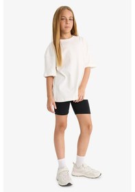 Resim Defacto Kız Çocuk Baskılı Biker Tayt B0843a825hsbk81 SiYAH 