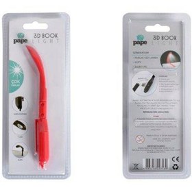 Resim Pape Ledl'li Kitap Okuma Işığı Kırmızı 
