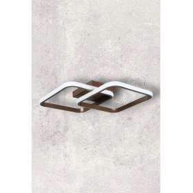 Resim Kare Hol,antre,yatak Odası,çocuk Odası Için Modern LED Avize Siyah Kasa Beyaz Işık 