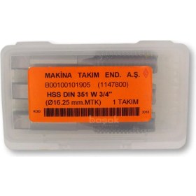 Resim MTE W 3/4 Normal Vidalı El Kılavuzu 3’lü Hss Dın 351 