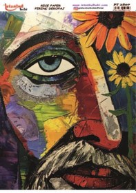 Resim Pirinç Dekopaj Kağıdı 30x42cm Pt-2807 Resim Tablo Tarzı 